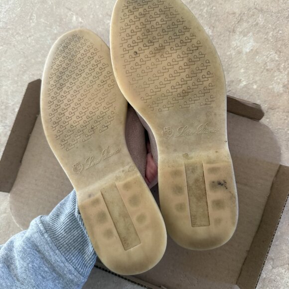 100% Authentic Loro Piana Charms Walk Babouche Loafers in Pink Size 37 - AS IS - Picture 2 of 8